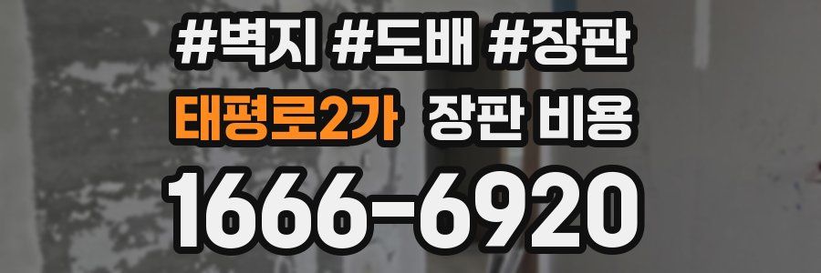 태평로2가 장판 비용