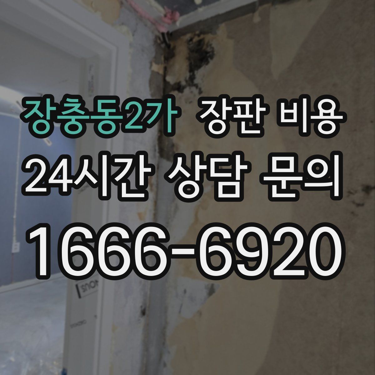 장충동2가 장판 비용