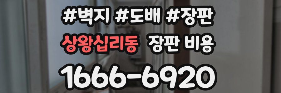 상왕십리동 장판 비용