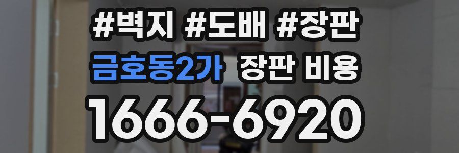 금호동2가 장판 비용
