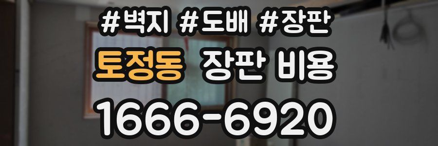 토정동 장판 비용