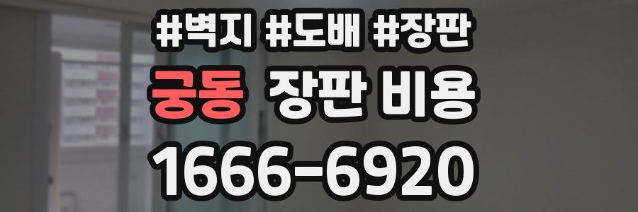 궁동 장판 비용
