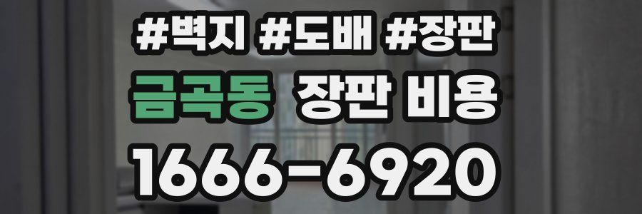 금곡동 장판 비용