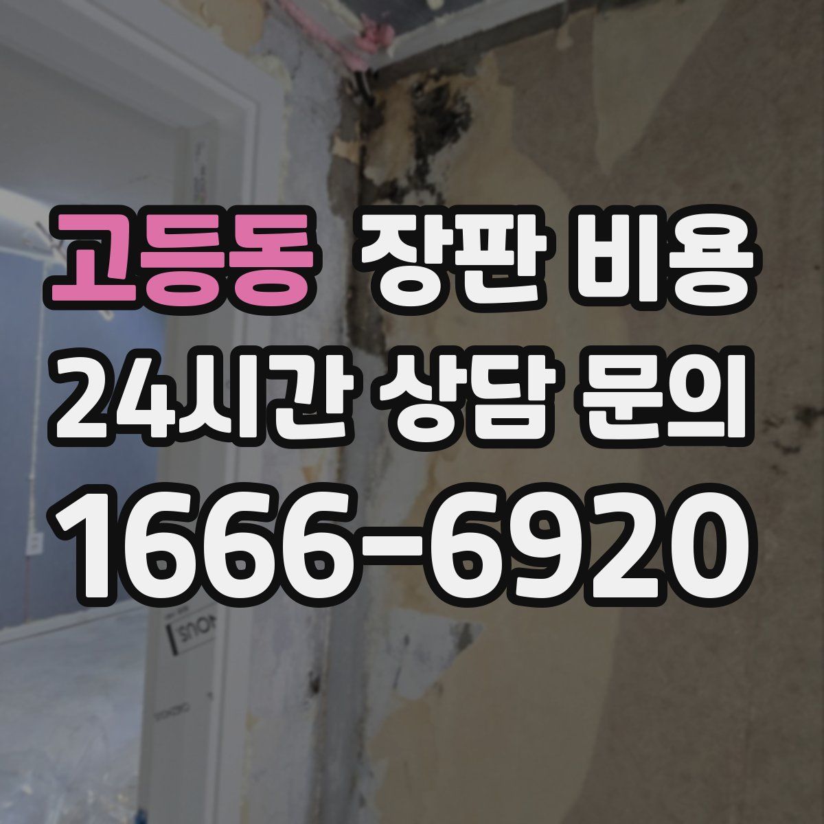 고등동 장판 비용