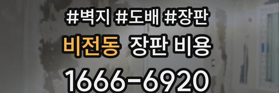 비전동 장판 비용