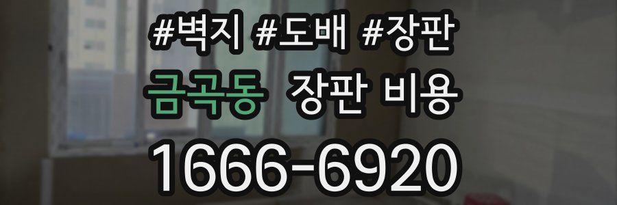 금곡동 장판 비용