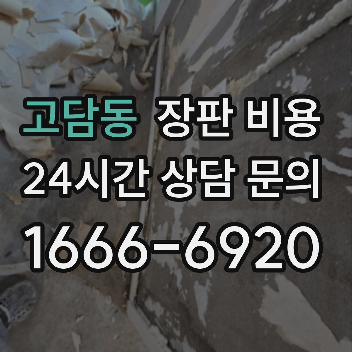 고담동 장판 비용