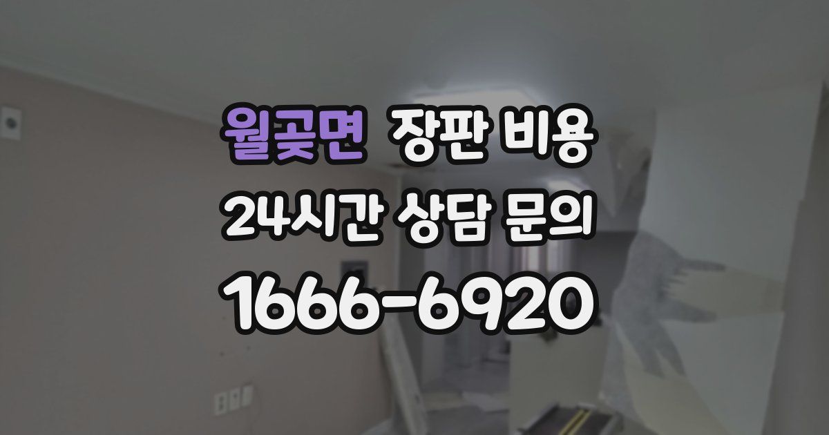 월곶면 장판 비용