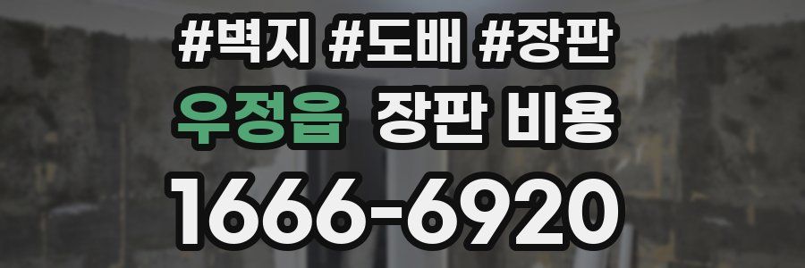우정읍 장판 비용