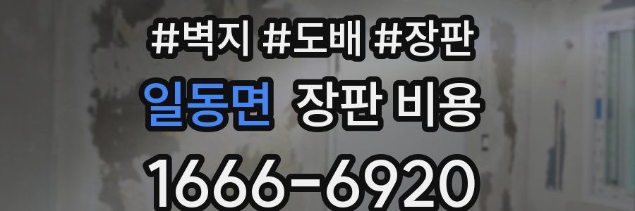 일동면 장판 비용