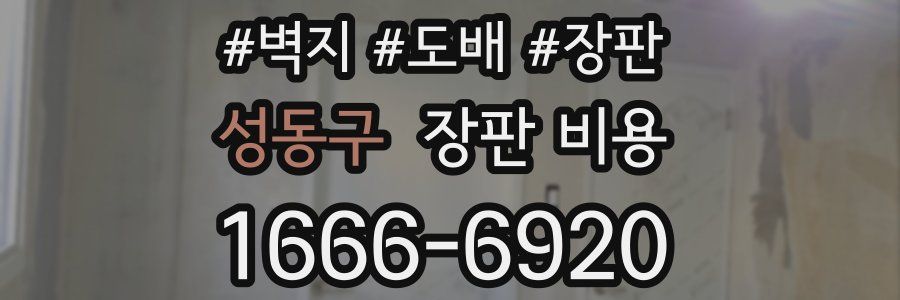 성동구 장판 비용