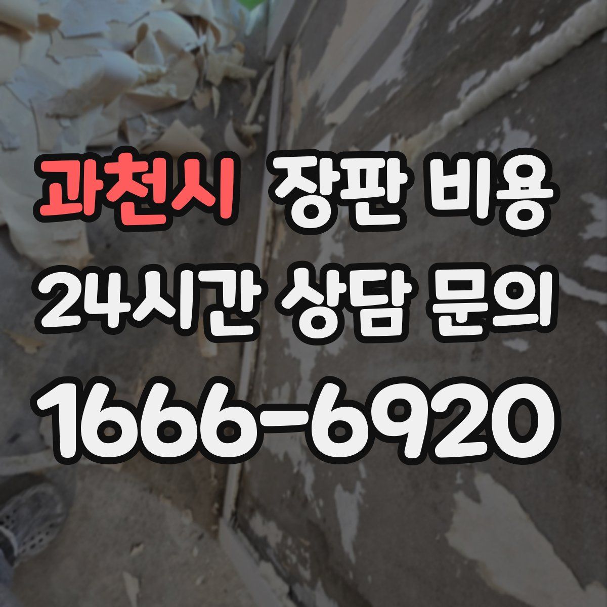 과천시 장판 비용