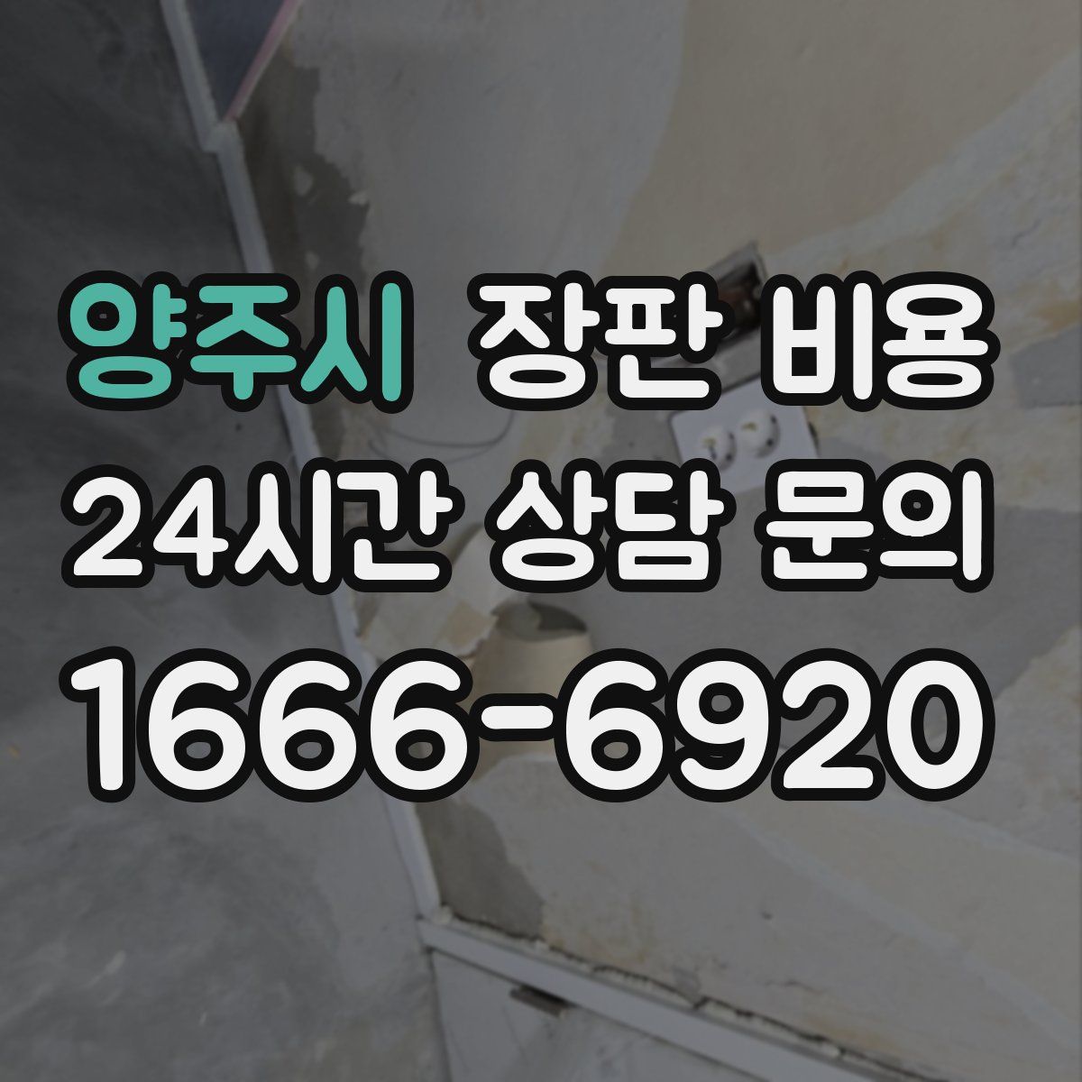 양주시 장판 비용