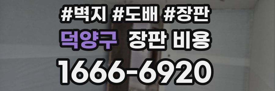 덕양구 장판 비용