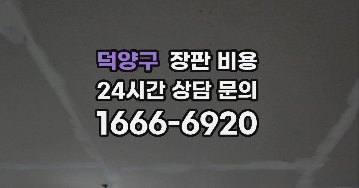 덕양구 장판 비용