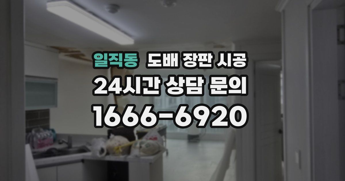 일직동 도배 장판 시공