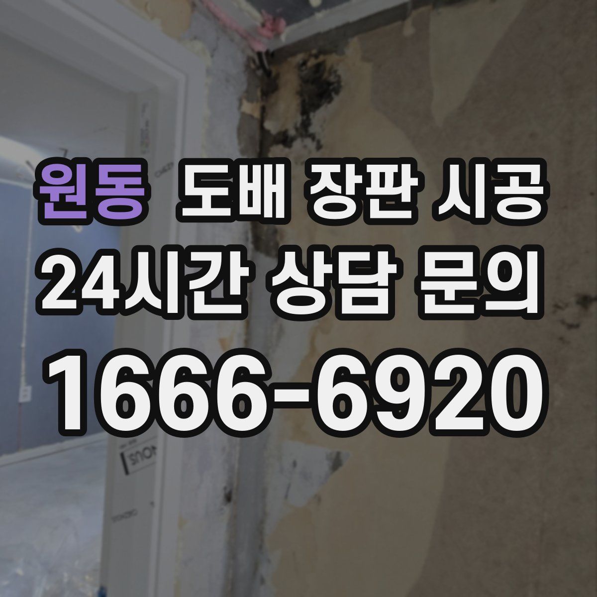 원동 도배 장판 시공
