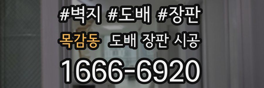 목감동 도배 장판 시공