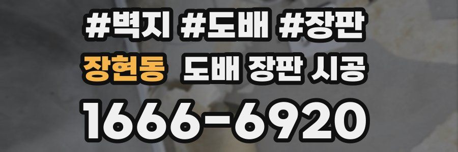 장현동 도배 장판 시공