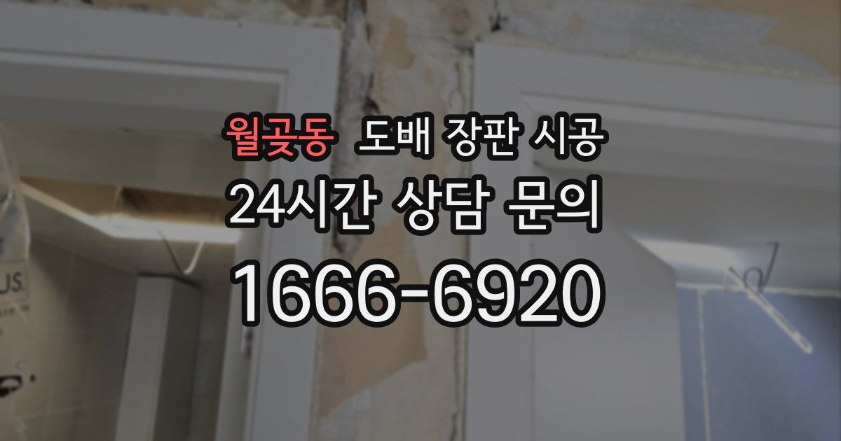 월곶동 도배 장판 시공