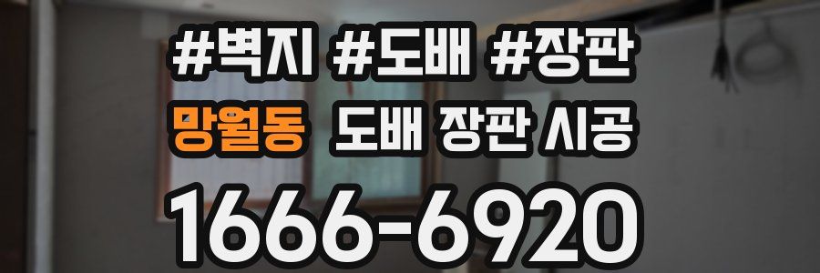 망월동 도배 장판 시공