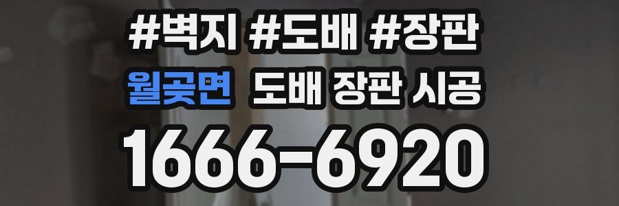 월곶면 도배 장판 시공