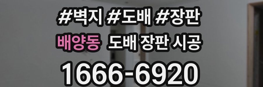 배양동 도배 장판 시공