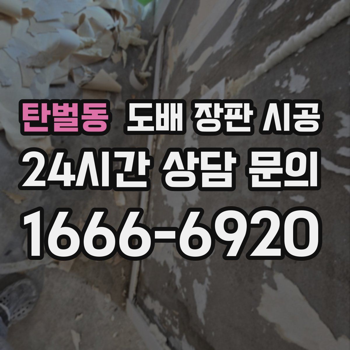 탄벌동 도배 장판 시공