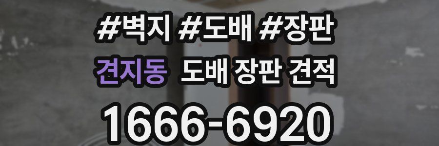 견지동 도배 장판 견적