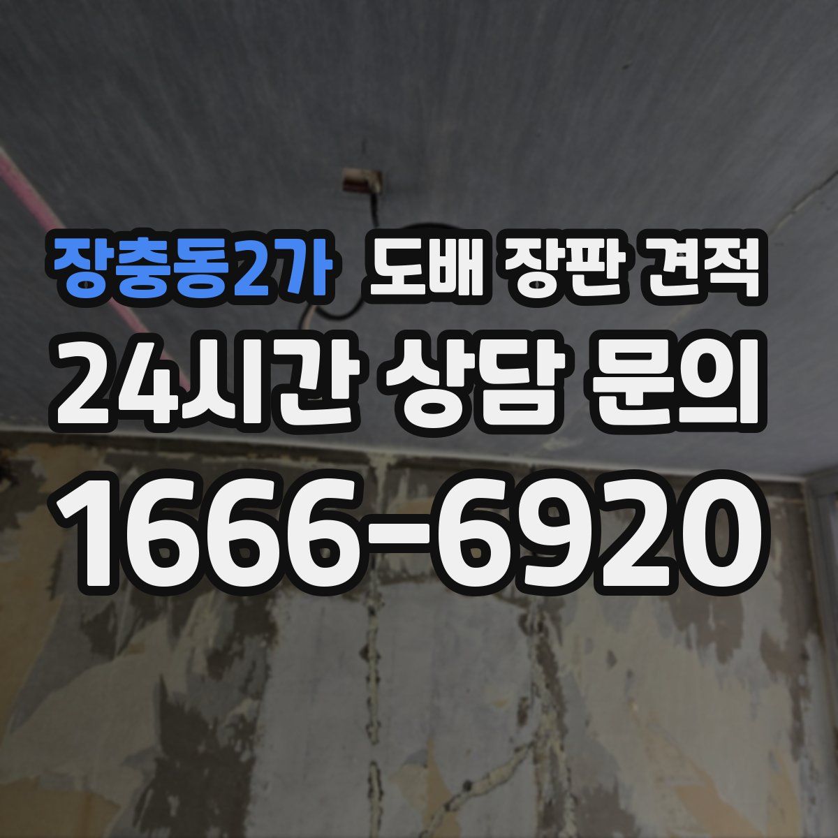 장충동2가 도배 장판 견적