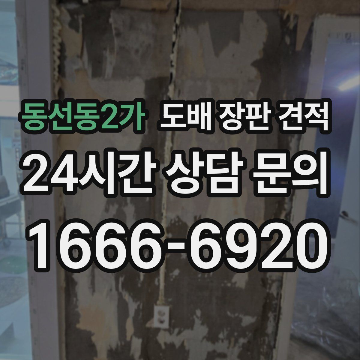 동선동2가 도배 장판 견적