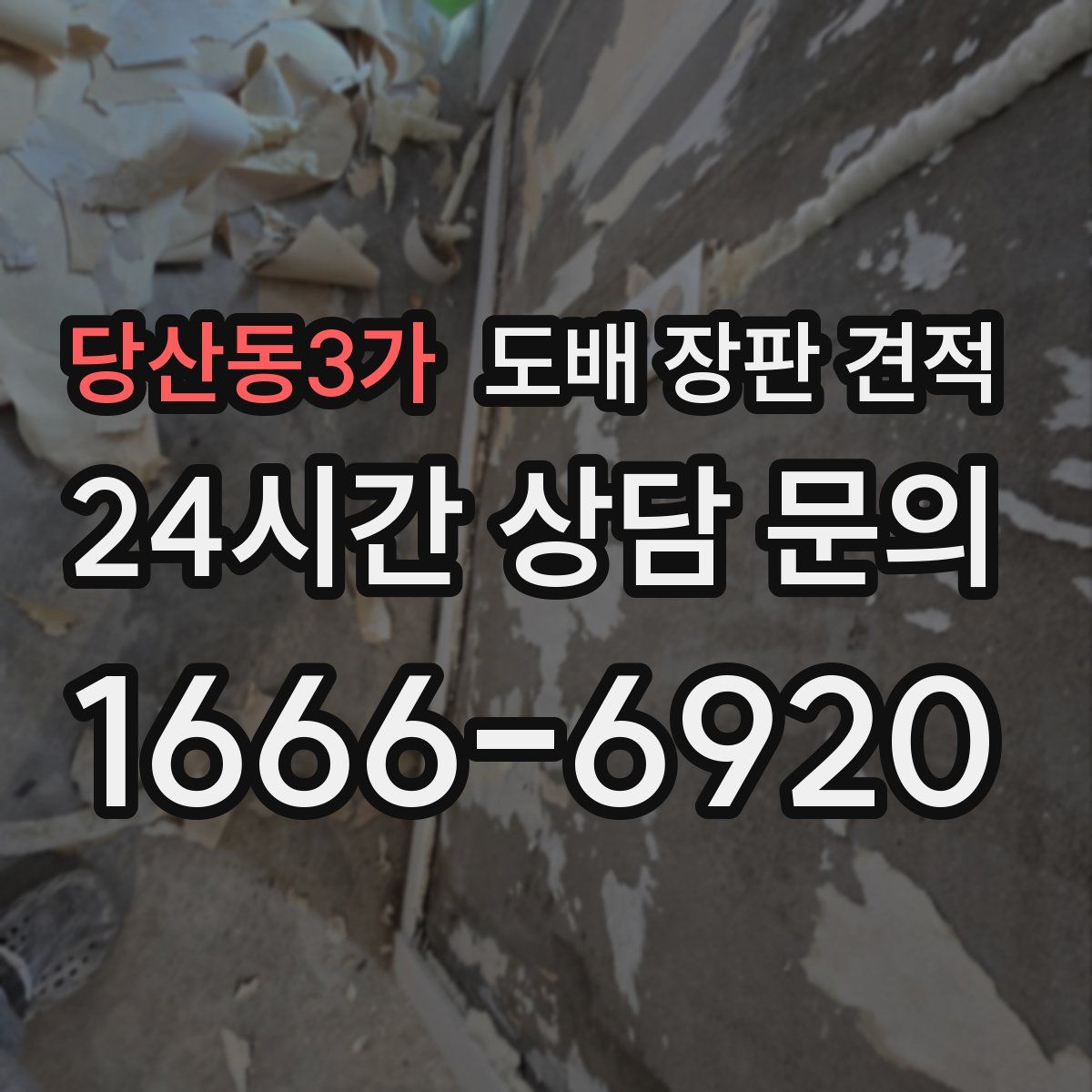당산동3가 도배 장판 견적
