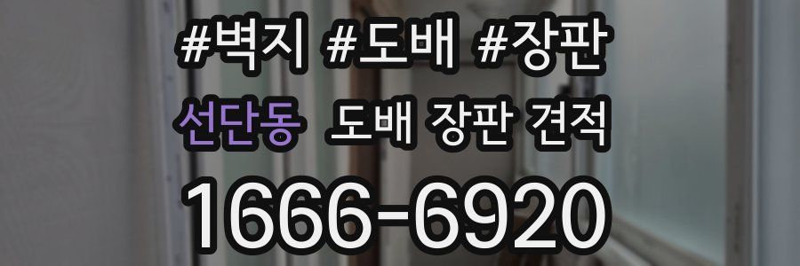 선단동 도배 장판 견적