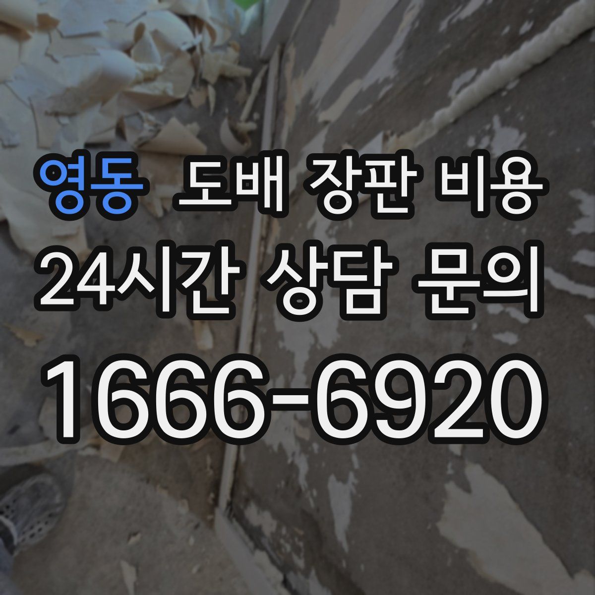 영동 도배 장판 비용
