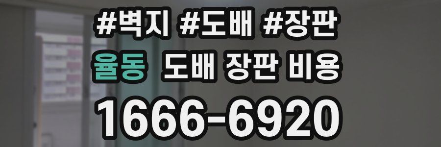 율동 도배 장판 비용