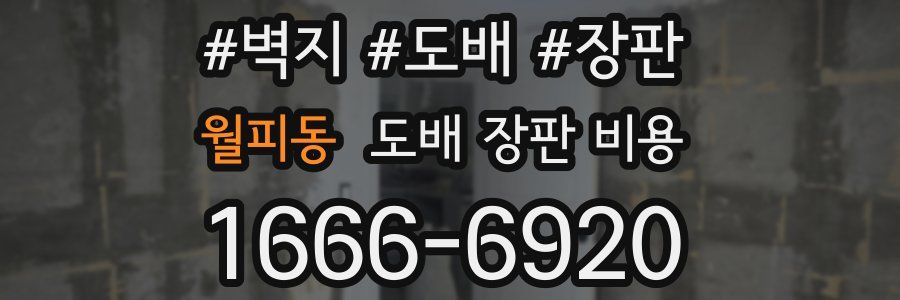 월피동 도배 장판 비용