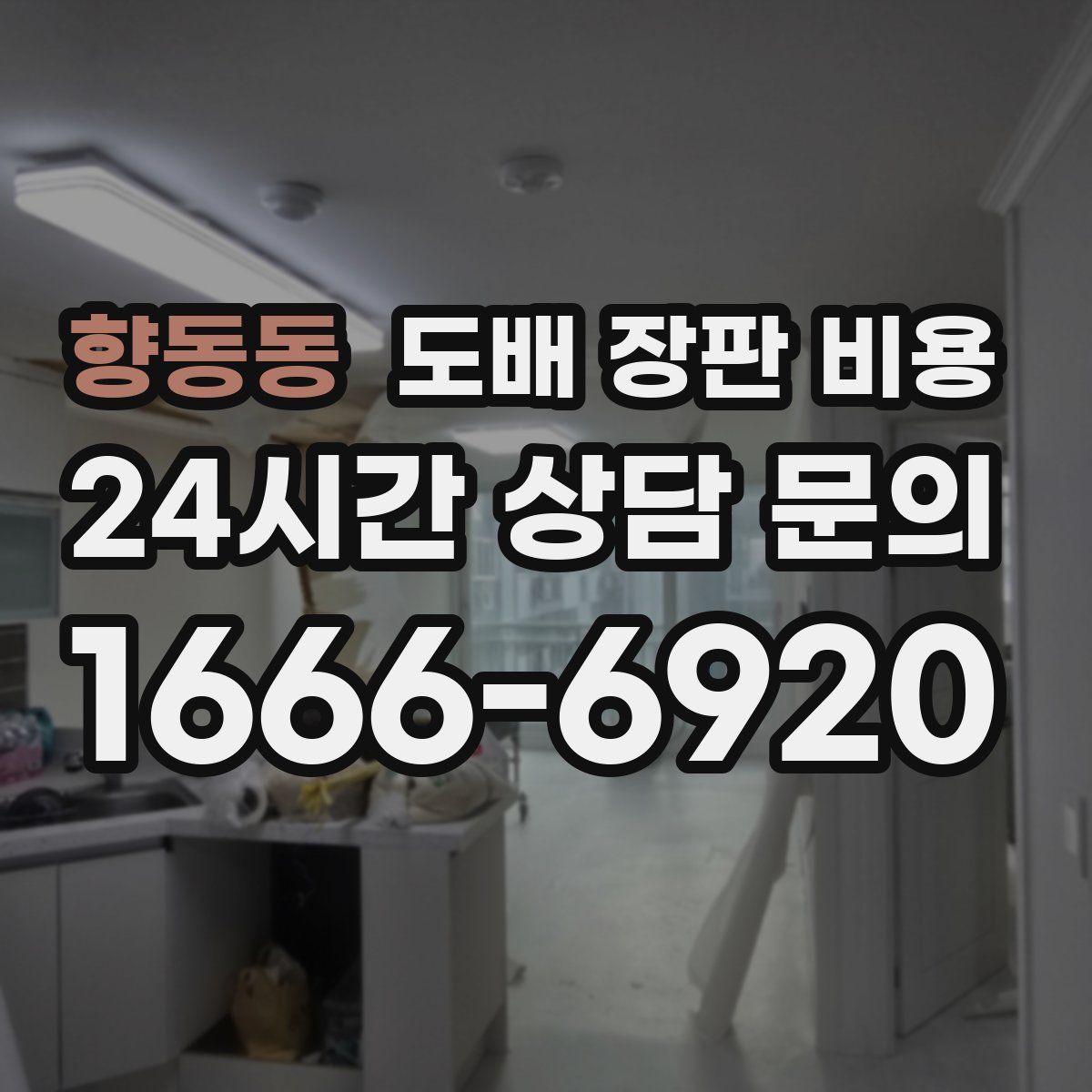 향동동 도배 장판 비용