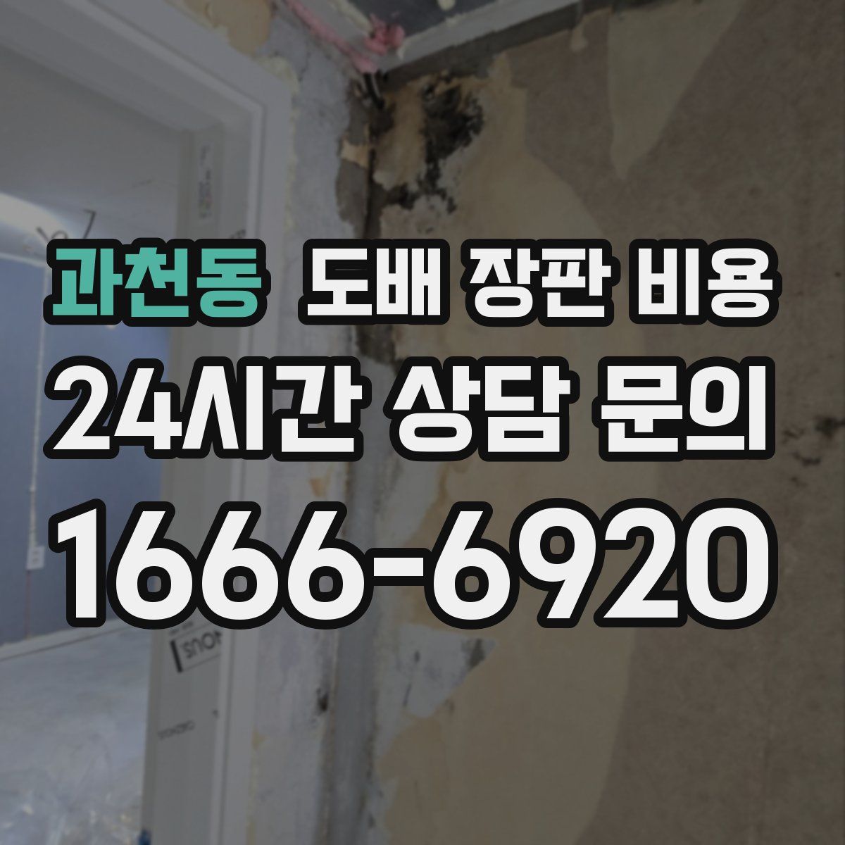 과천동 도배 장판 비용