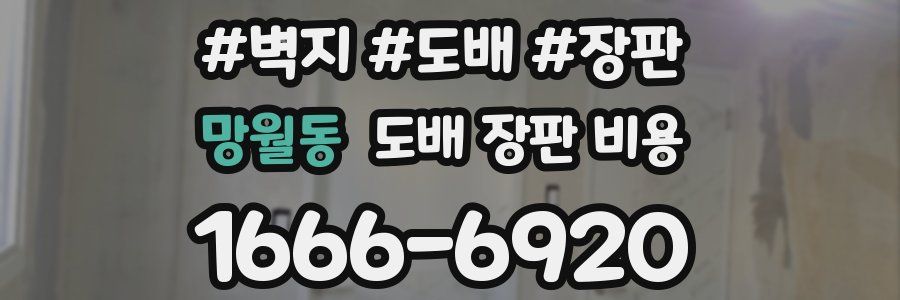 망월동 도배 장판 비용