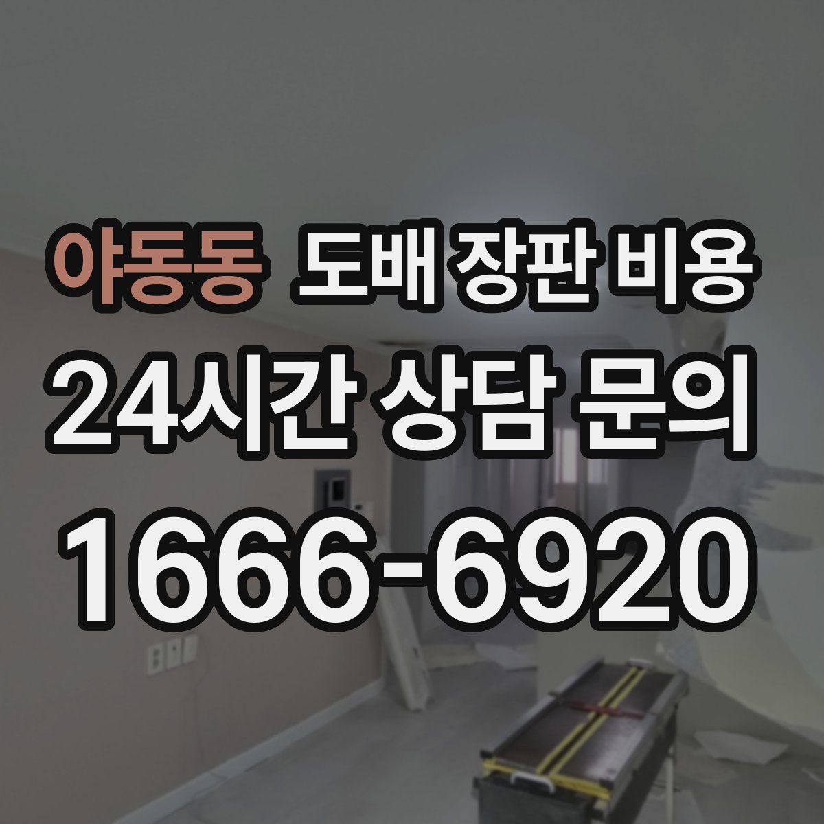 야동동 도배 장판 비용