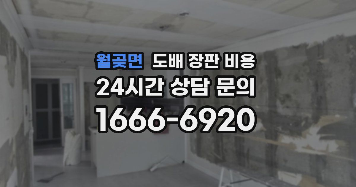 월곶면 도배 장판 비용