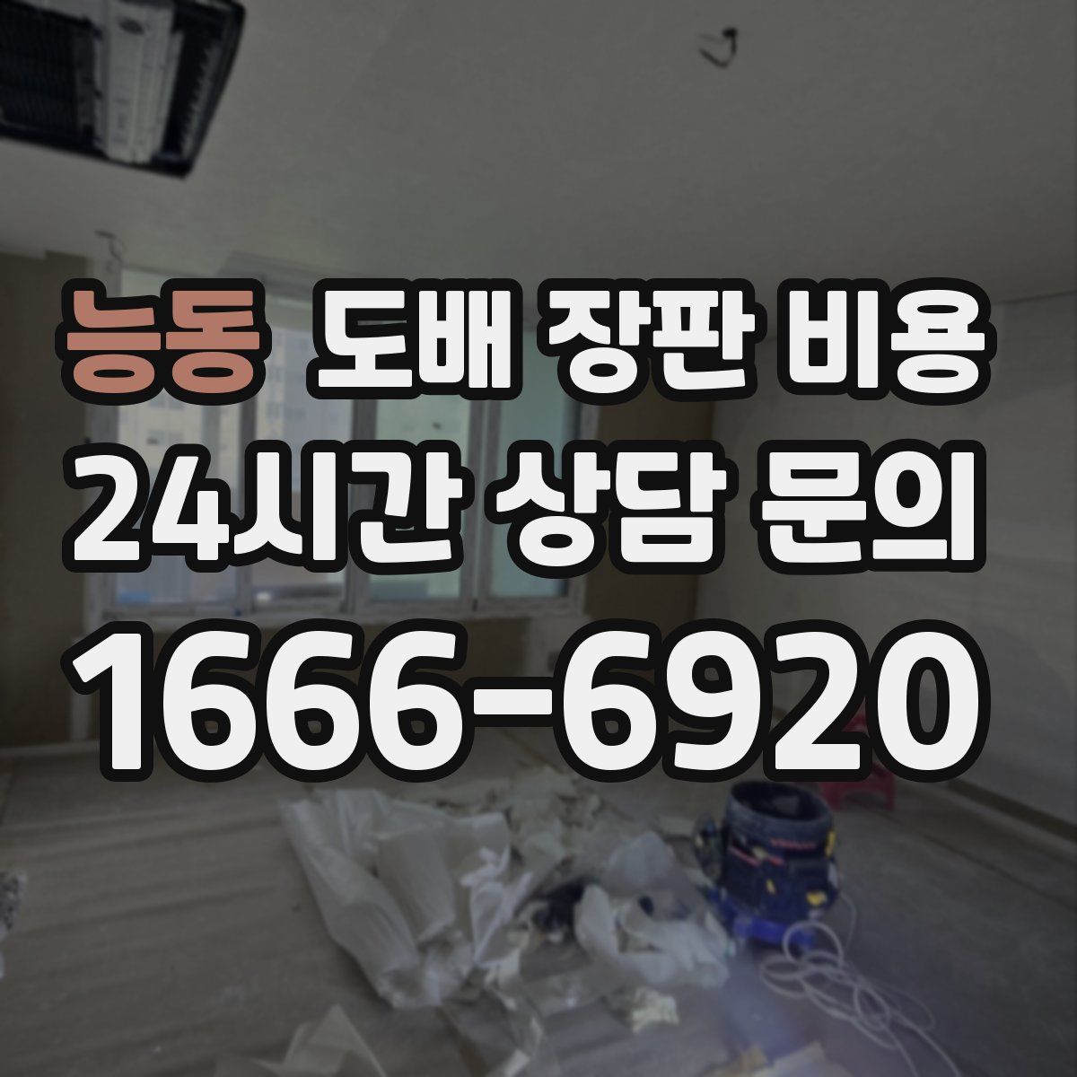 능동 도배 장판 비용