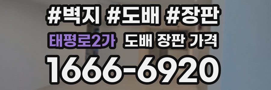 태평로2가 도배 장판 가격