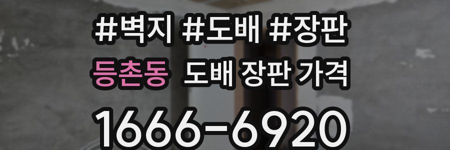 등촌동 도배 장판 가격