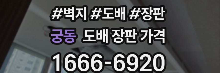 궁동 도배 장판 가격
