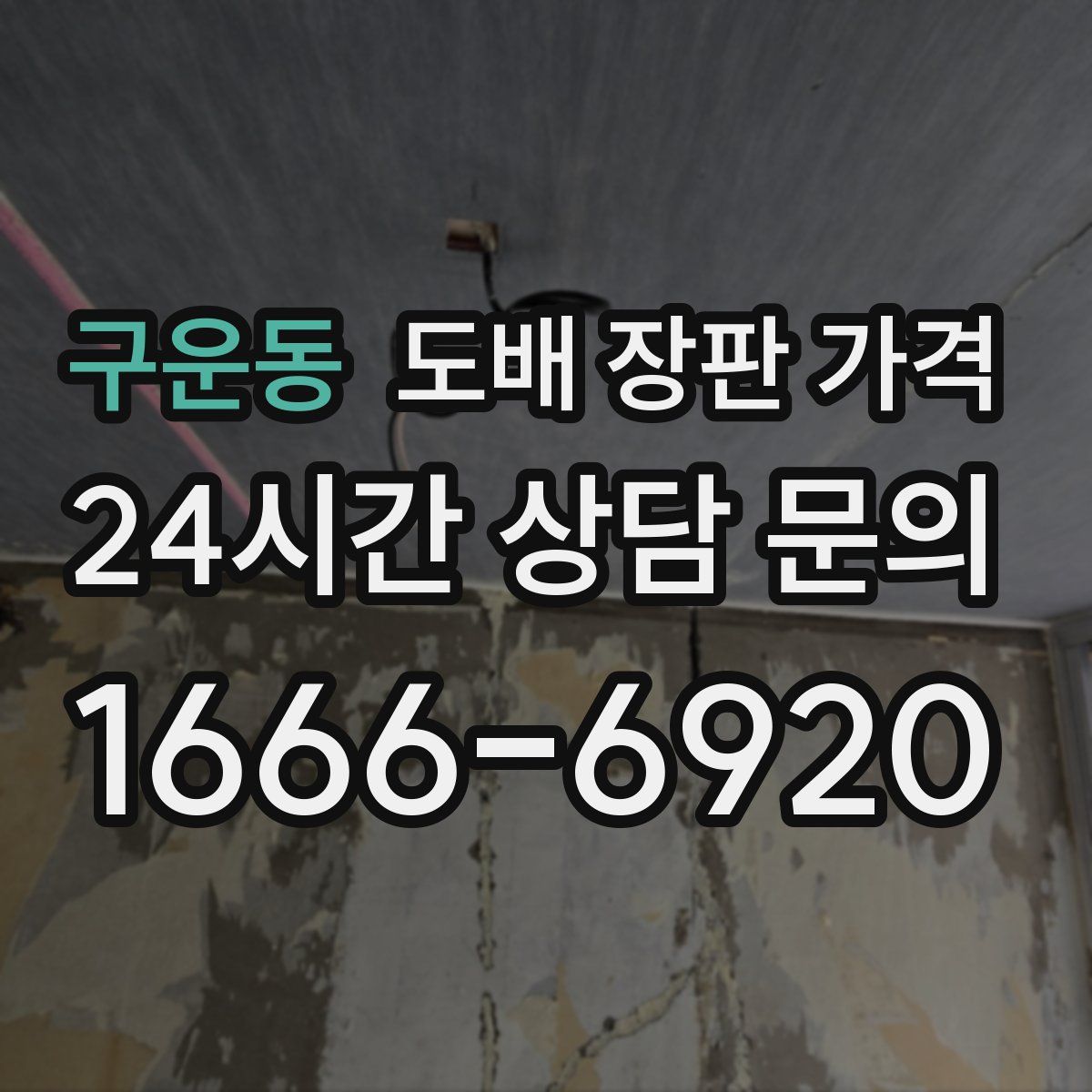 구운동 도배 장판 가격
