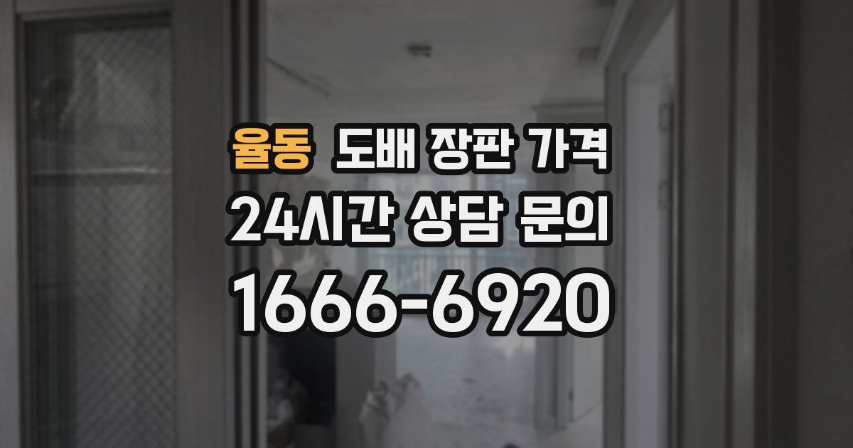 율동 도배 장판 가격