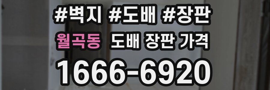 월곡동 도배 장판 가격