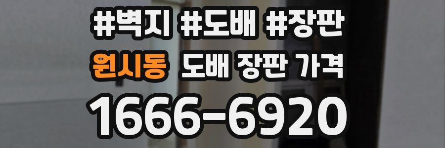 원시동 도배 장판 가격
