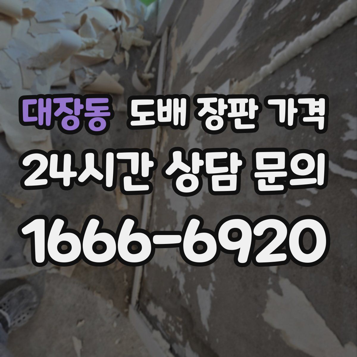 대장동 도배 장판 가격